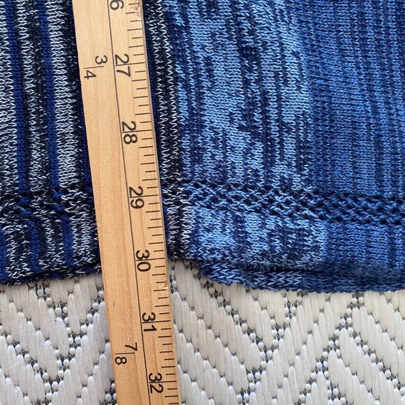 Anthropologie Sparrow Cotton Wool Striations Ponch Skirt S Indigo Blue Boho $138 - Picture 9 of 9